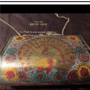 Peacock Vintage Metal Bag Beautiful Unique Art Bag Be Unique In Your Style Cool